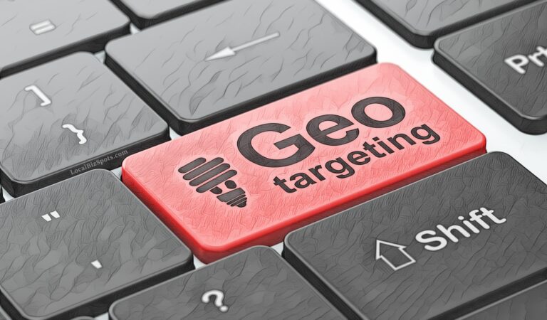 Highlighted Geo-Targeting phrase on computer keyboard